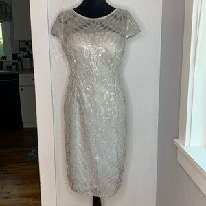 metallic knit maxi dress Ingrid Metallic Knit Maxi Dress - Bronze main image 0